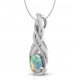 Sterling Silver Ethiopian Opal Necklace
