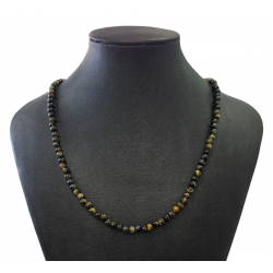 Variegated tiger eye necklace 4mm