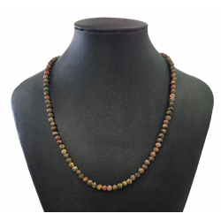 Collier jaspe Leopard 4mm