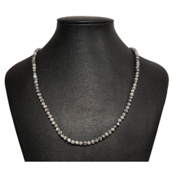 zebra jasper necklace 4mm
