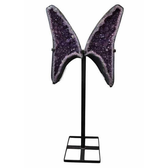 amethyst geode butterfly 64"