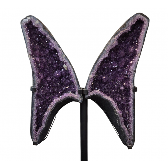 amethyst geode butterfly 64"