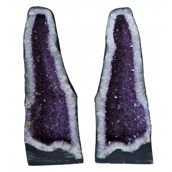 amethyst geode pair 36"