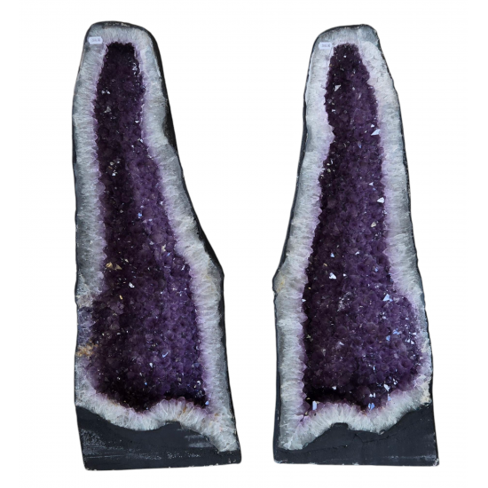 amethyst geode pair 36"
