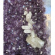 amethyst geode open with calcite 40"