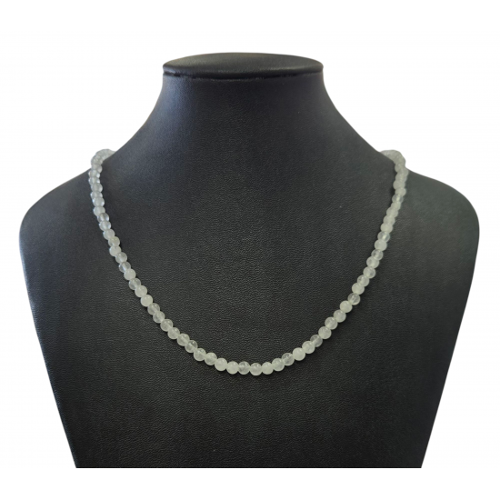White quartz necklace 4mm