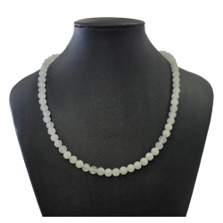 White quartz necklace 6mm