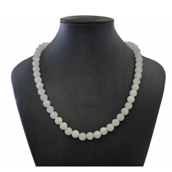 White quartz necklace 8mm