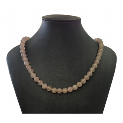 Lavender quartz necklace 8mm