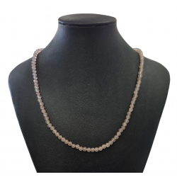 Lavender quartz necklace 4mm