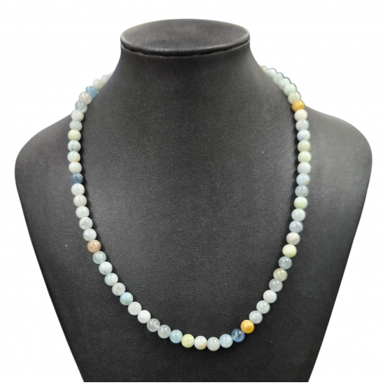 aquamarine necklace 6mm
