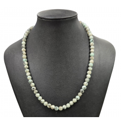 Collier Jaspe kiwi 6mm