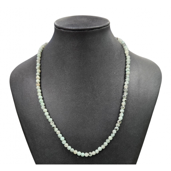 Kiwi jasper necklace 4mm