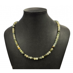 prehnite and epidote necklace 6mm