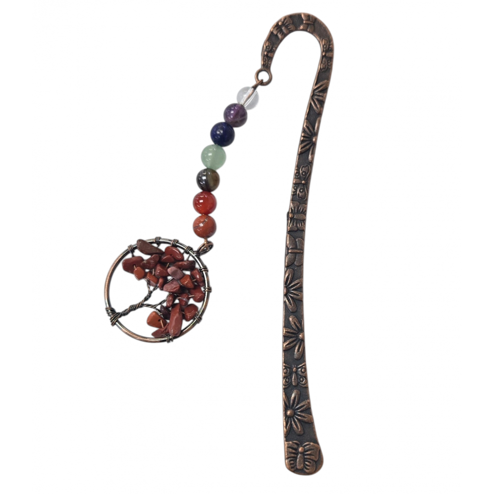 bookmark 7 chakras red jasper
