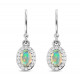 Sterling Silver Ethiopian Opal Earrings