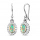 Sterling Silver Ethiopian Opal Earrings