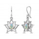 Sterling Silver Ethiopian Opal Earrings
