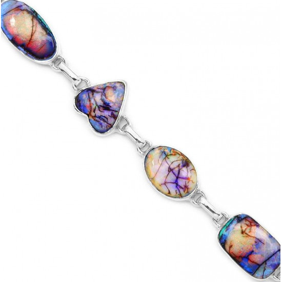 Opal Bracelet Silver