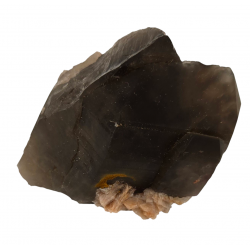 smoky quartz - feldspath