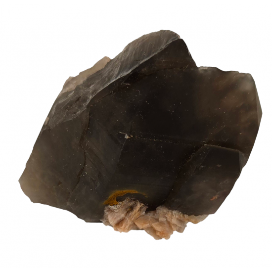 smoky quartz - feldspath