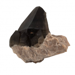 smoky quartz - feldspath
