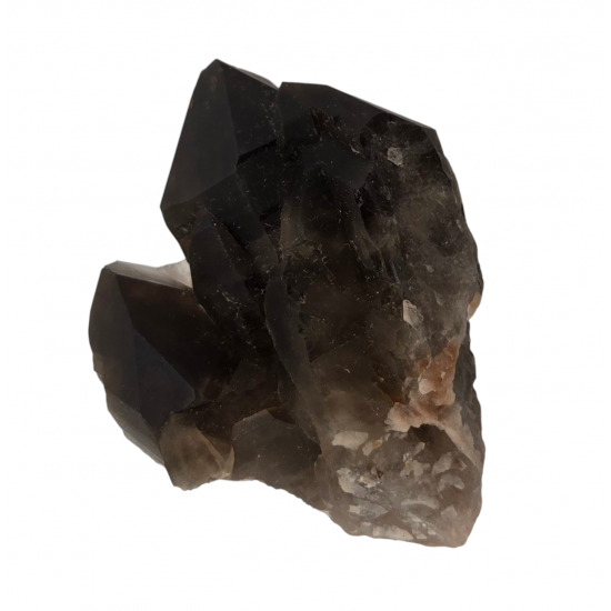 smoky quartz - feldspath