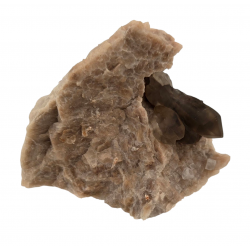 smoky quartz - feldspath