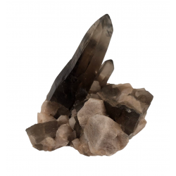 smoky quartz - feldspath