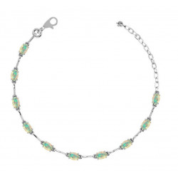 Ethiopian Opal Bracelet Silver