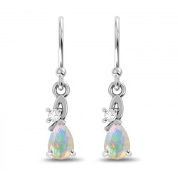 boucles d'oreilles argent opale d'ethiopie