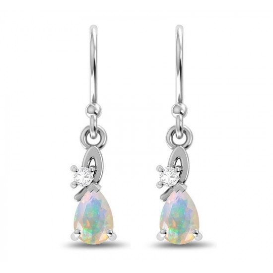Sterling Silver Ethiopian Opal Earrings Sterling Silver Ethiopian Opal Earrings