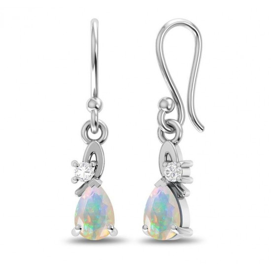 Sterling Silver Ethiopian Opal Earrings Sterling Silver Ethiopian Opal Earrings