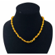 faceted amber necklace