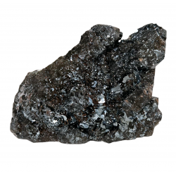 Hematite after smoky quartz