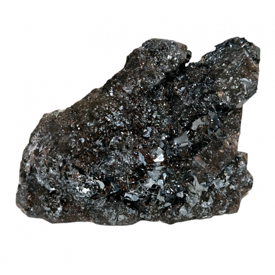 Hematite after smoky quartz