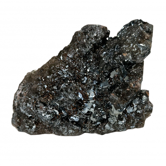 Hematite after smoky quartz