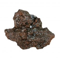 Hematite after smoky quartz