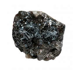 Hematite after smoky quartz