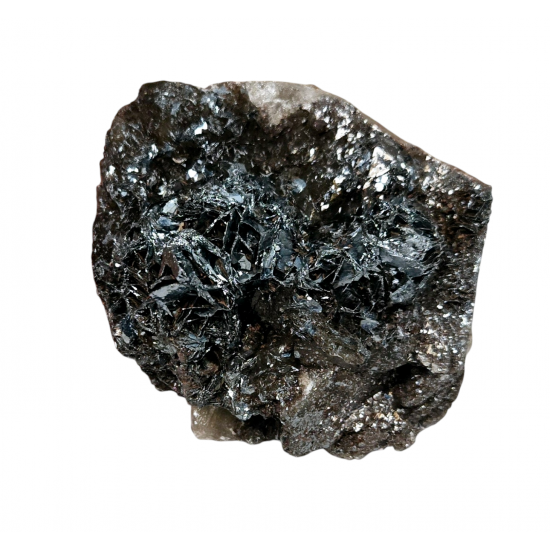 Hematite after smoky quartz