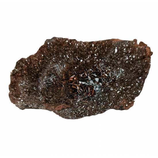 Hematite after smoky quartz