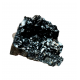 Hematite after smoky quartz - Fluorite