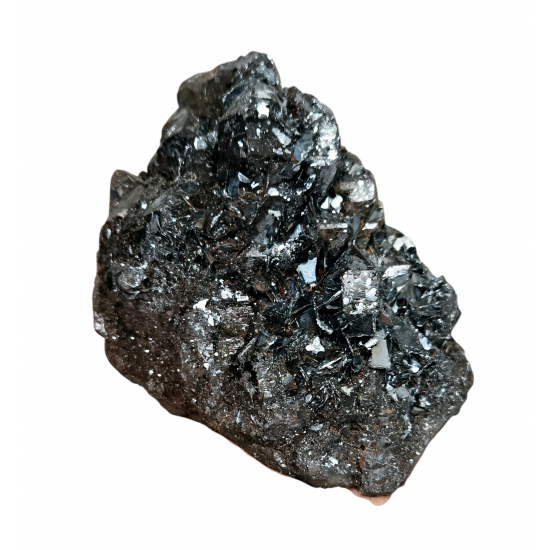Hematite after smoky quartz