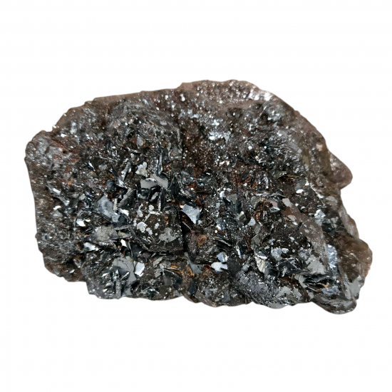 Hematite after smoky quartz