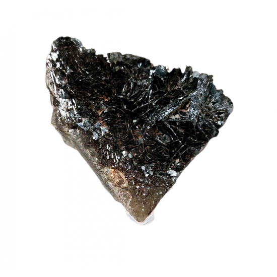 Hematite after smoky quartz