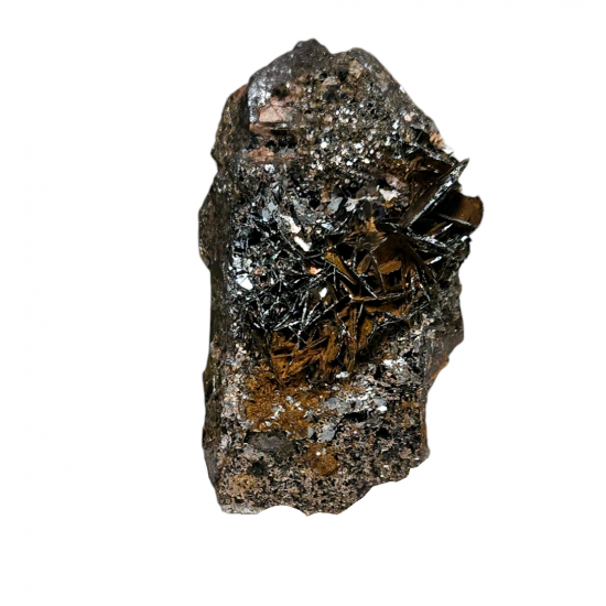 Hematite after smoky quartz