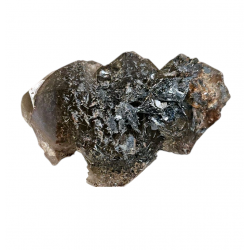 Hematite after smoky quartz