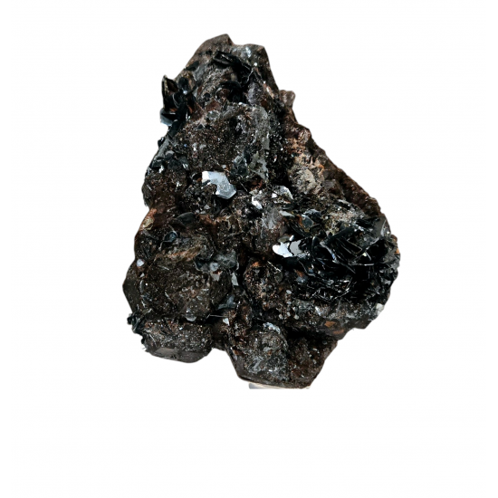 Hematite after smoky quartz