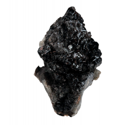 Hematite after smoky quartz