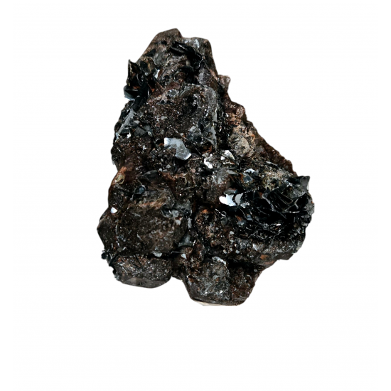 Hematite after smoky quartz